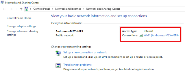 Mengetahui kata sandi wifi melalui status WiFi