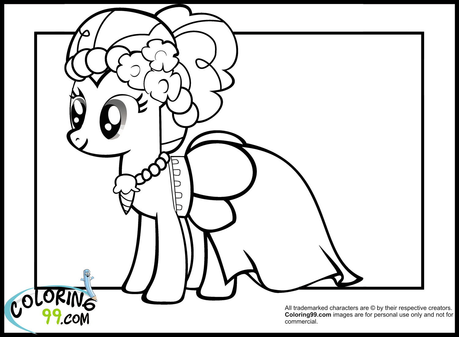 mlp pinkie pie crystal pony coloring pages - photo #2