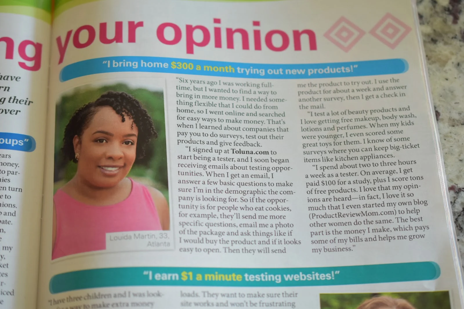 I'm in First for Women Magazine!  via  www.productreviewmom.com