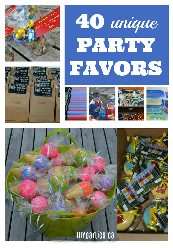 DIY Parties: 40+ PARTY FAVOR ideas for kids of all ages