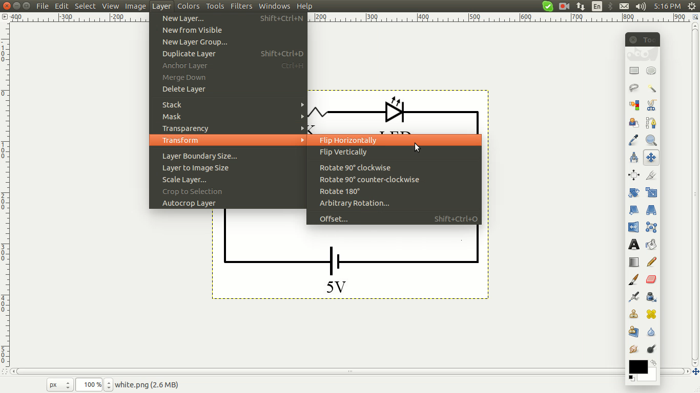 How to Flip (Mirror Image) an Image using GIMP in Ubuntu ? « Funny