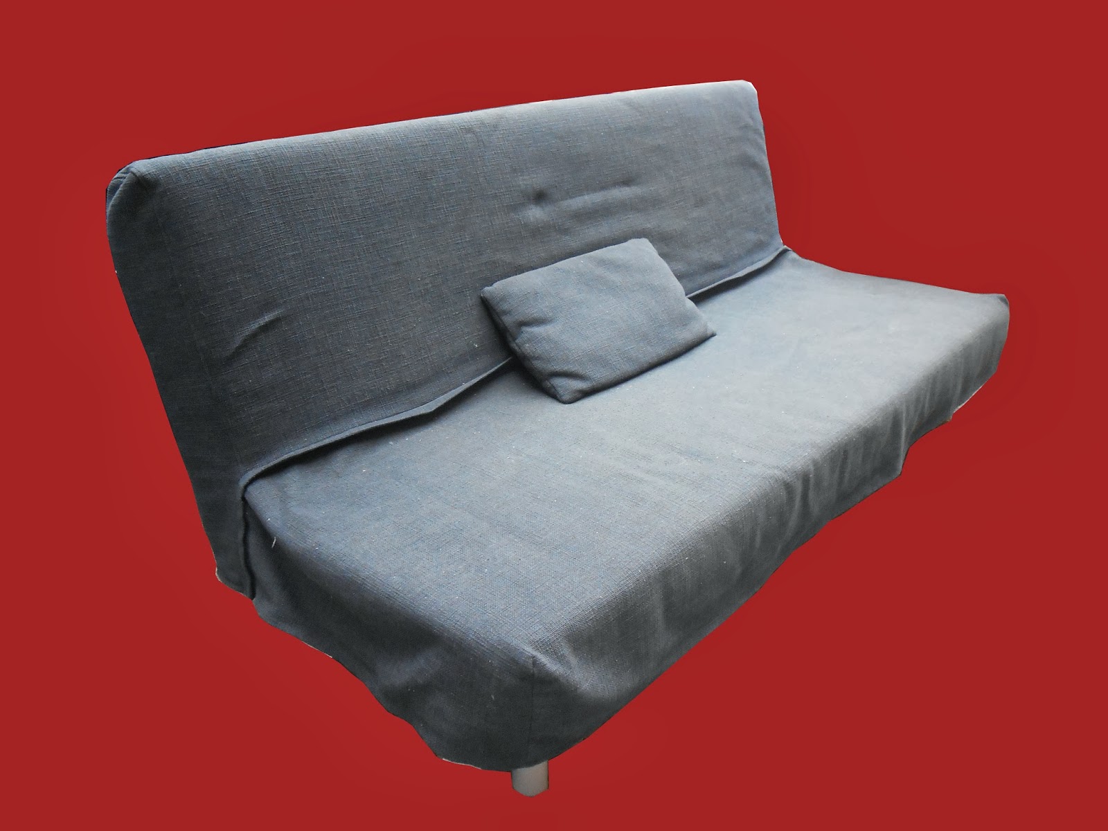 Uhuru Furniture & Collectibles Blue Futon SOLD