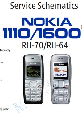 schematic Nokia 1110 Nokia 1600 | GSMPOWER BLOG