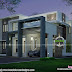 4 bedroom modern house night view and day view