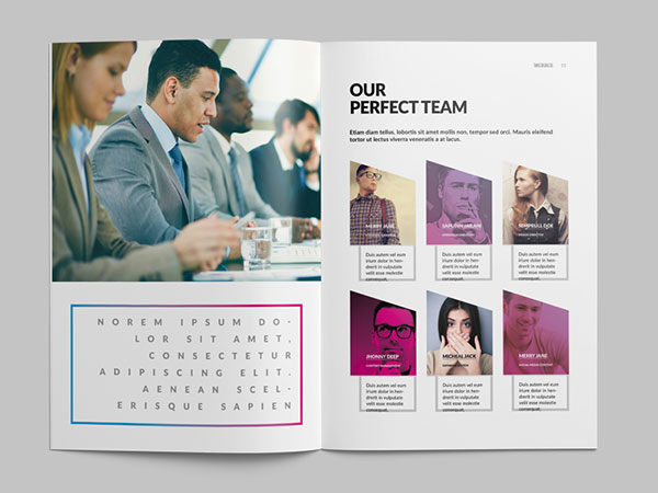 Triangle Style Brochure Template Inspirasi 20+ Desain Brosur dan Katalog Modern - Triangle Style Brochure Template
