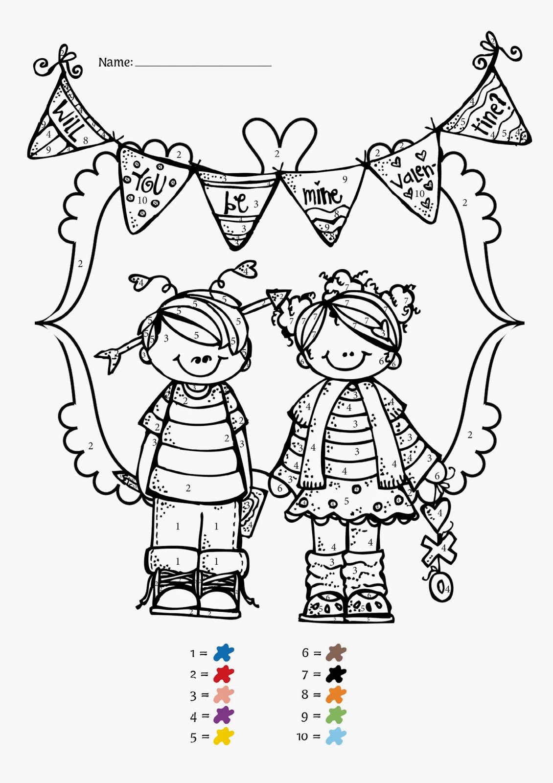 valentine coloring pages pre k - photo #8