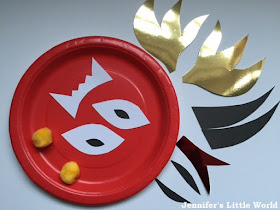 Chinese New Year simple paper plate dragon mask