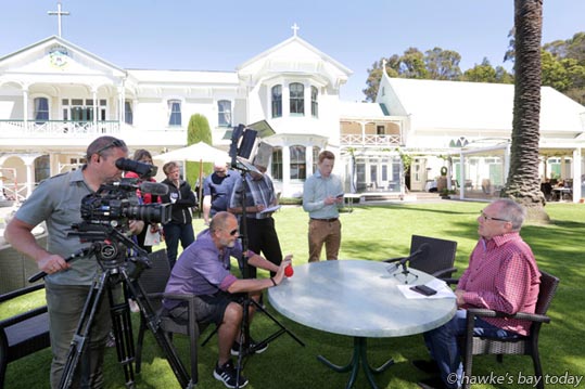 Garry Craft, event director, Sport and Entertainment Ltd, announcing The Dixie Chicks as the artists for next year's Mission Concert at The Mission Estate Winery, in Taradale, Napier. Garry Craft, event director, Sport and Entertainment Ltd, announcing The Dixie Chicks as the artists for next year's Mission Concert at The Mission Estate Winery, in Taradale, Napier. photograph