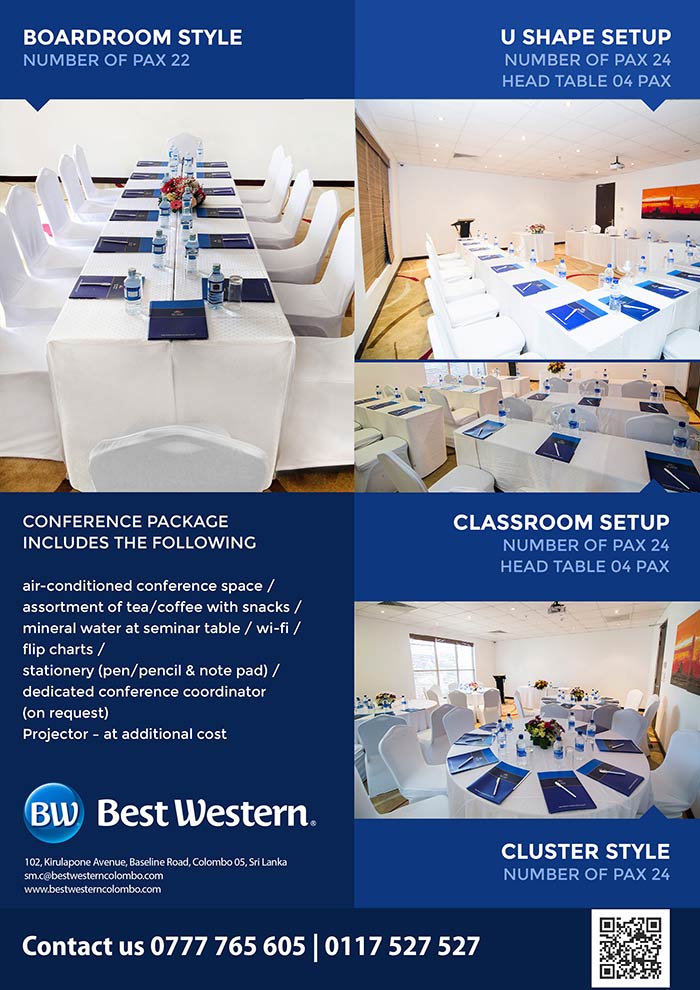 Best Western Elyon Colombo | Meetings in Style at Best Western Elyon Colombo