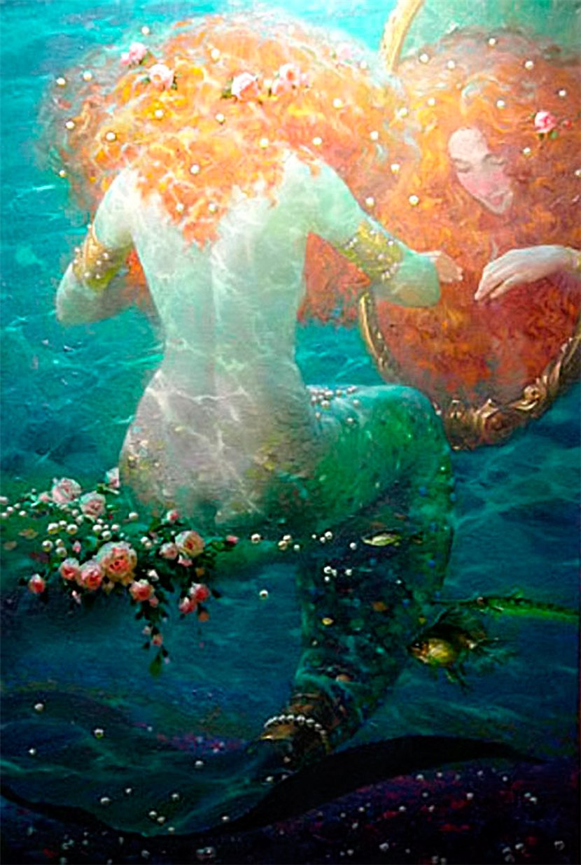 The Poet Of Painting Catherine La Rose Victor Nizovtsev Mermaids