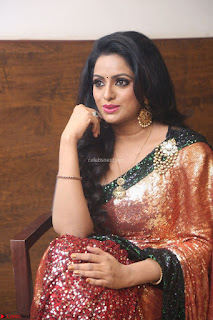 Udaya Bhanu lookssizzling in a Saree Choli at Gautam Nanda music launchi ~ Exclusive Celebrities Galleries 001