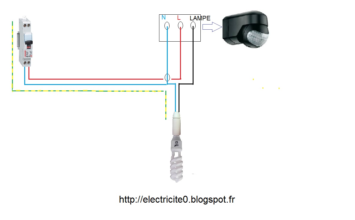 Branchement Detecteur De Mouvement 4 Fils / Neutraliser