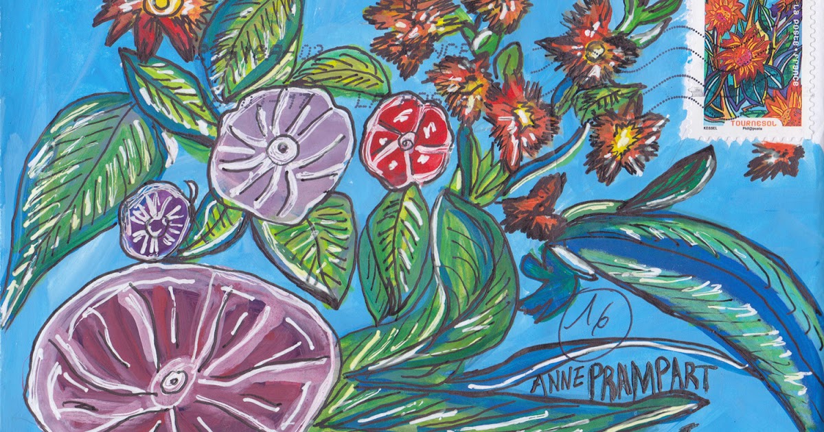 Anne Prampart Art Postal dans ma boite envoi de Corinne NEKELSON