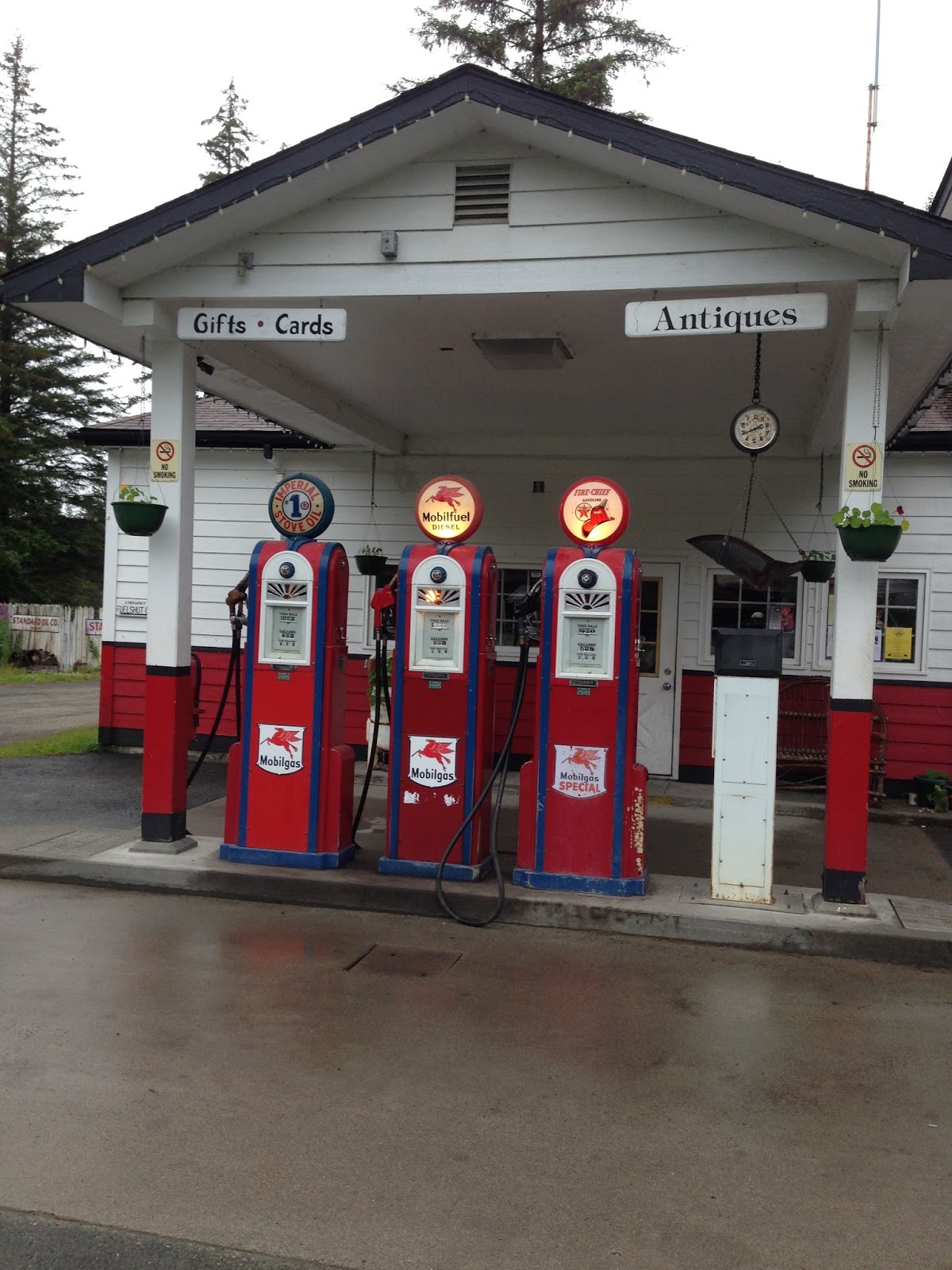 autoliterate The Only Gas Station in Gustavus, Alaska