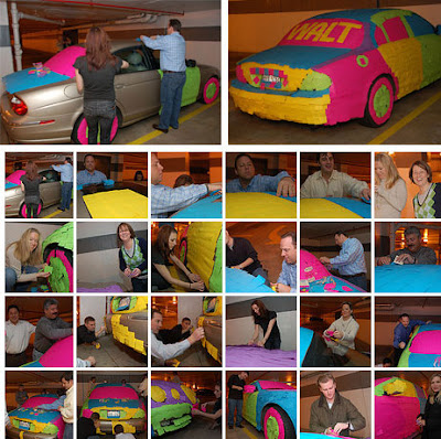 Arte y diseño con post its Arte y diseño con post its