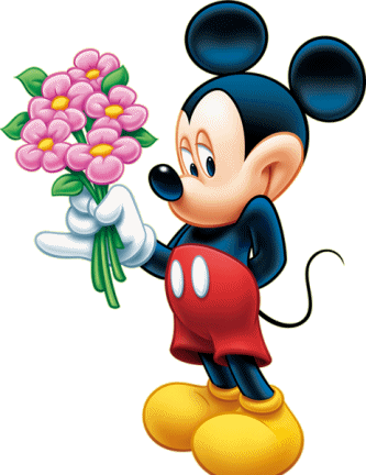 Gambar Mickey Mouse Gif Paling Cakep  Warna Warni