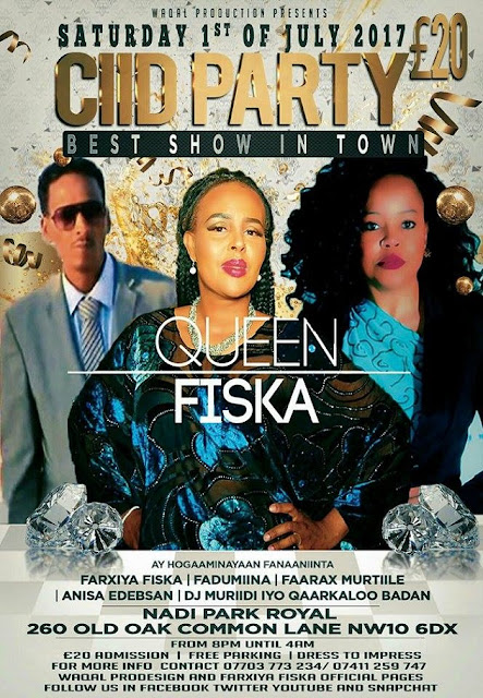 Showga Ciida oo lagu Aadiyay Maalinta Xuriyadda Soomaaliya ee 1 Jully iyo Farxiya Fiska oo ka Tumaysa!!