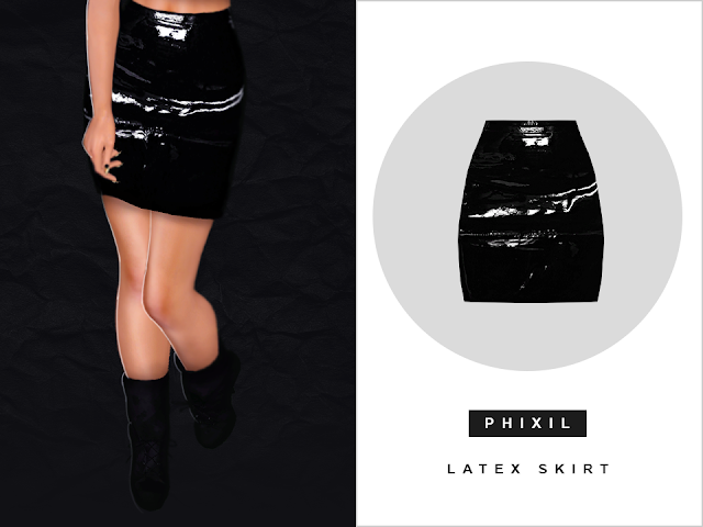 Latex Skirt | TS3 | Obsollen Sims