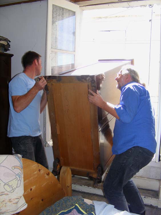 Days on the Claise Moving a Wardrobe