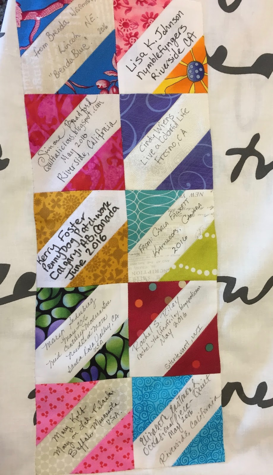 Patchwork n Play. "Words with Friends" Quilt