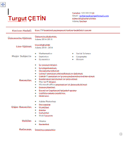 ogrenci cv ornekleri cv ornek indir