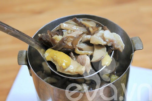 giò gà xào nấm-7 giò gà xào nấm-7