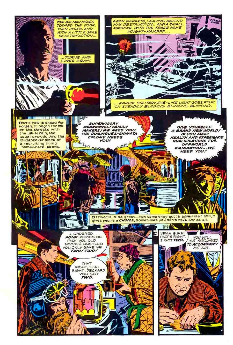 Marvel Super Special #22 / Blade Runner - Al Williamson page art Marvel Super Special #22 / Blade Runner - Al Williamson page art