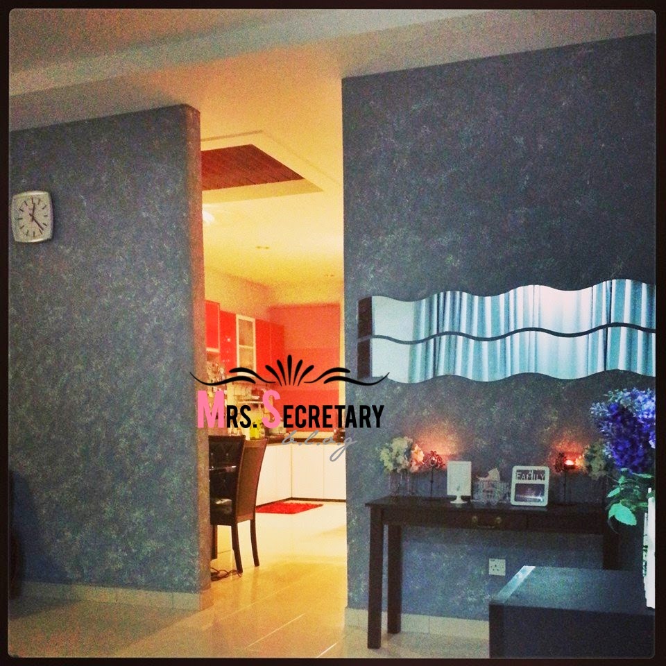 My Baiti Jannati Cat Pilihan Untuk Ruang Tamu Kitchen Untuk Pengetahuan Adik Kyla Cat Yg Kak Farah Gunakan Ini Adalah Nippon Momento Special Effect Paint Memang Dapat Menghasilkan Corak Yang