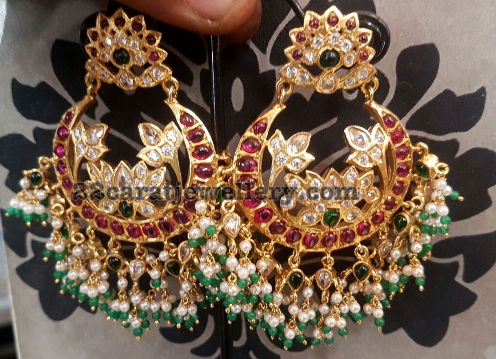 Heavy Silver Metal Earrings Jewellery Designs