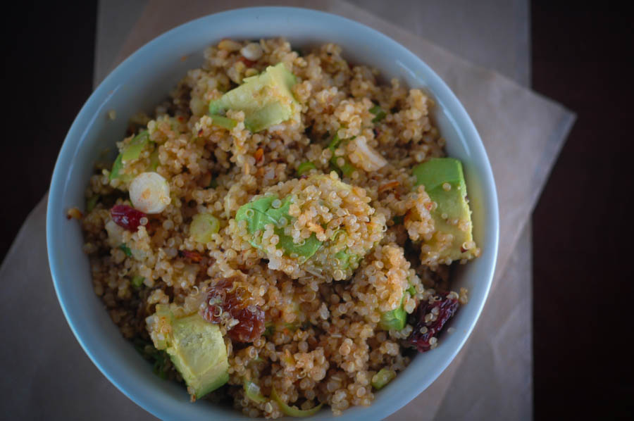 Sterling & Oats Quinoa & Avocado Salad in a lemoncumin vinaigrette