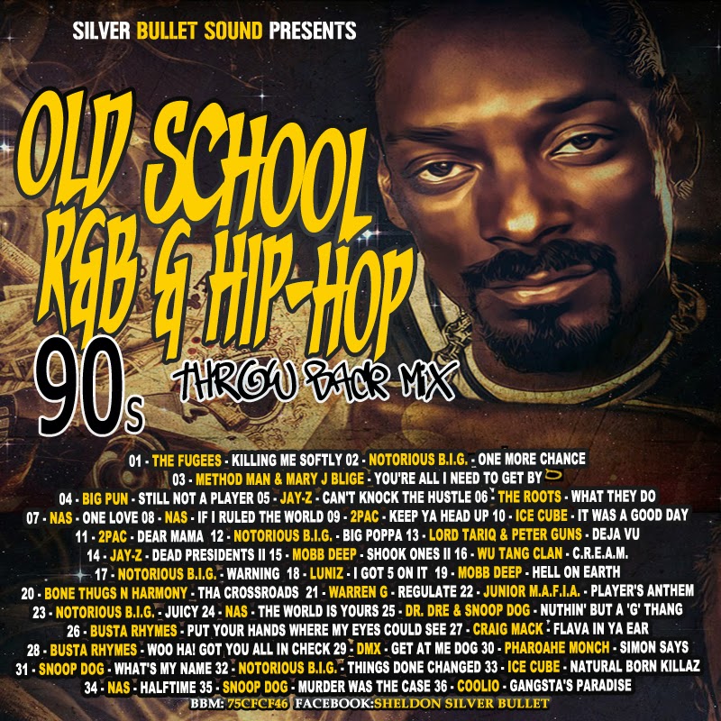 REGGAETAPES SILVER BULLET SOUND OLD SCHOOL R&B & HIP HOP 90'S