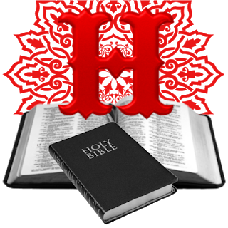 Abecedario Rojo con Biblia. Red Alphabet with a Bible.