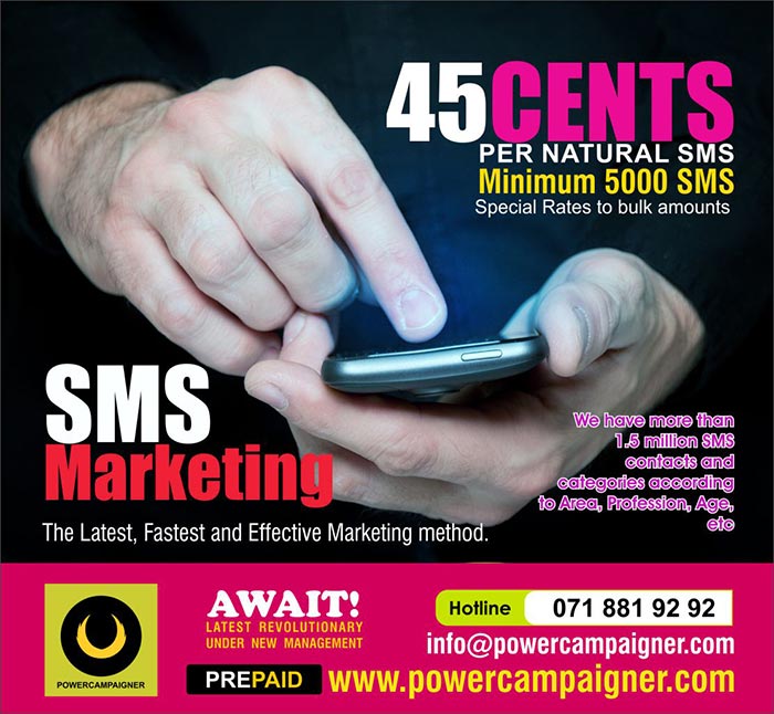 SMS - The affordable marketing solution. 
