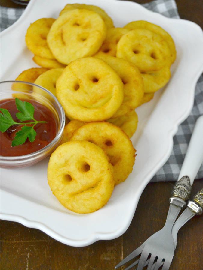 Carítas sonrientes de patata