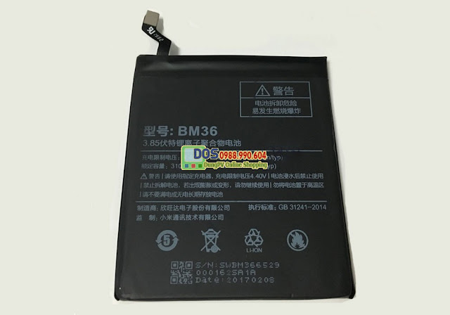 Thay pin điện thoại xiaomi mi5s chính hãng  miễn phí công thay 
