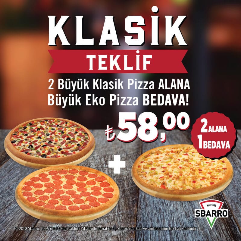 SBARRO PİZZA MENÜ FİYAT LİSTESİ VE KAMPANYALAR Ne Kadara Yenir?
