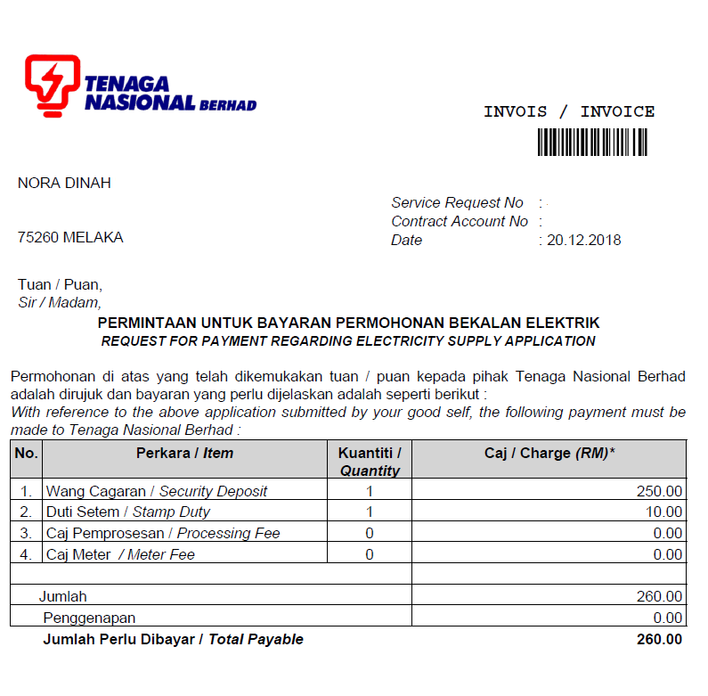 Melaka berhad tenaga nasional Permohonan Jawatan