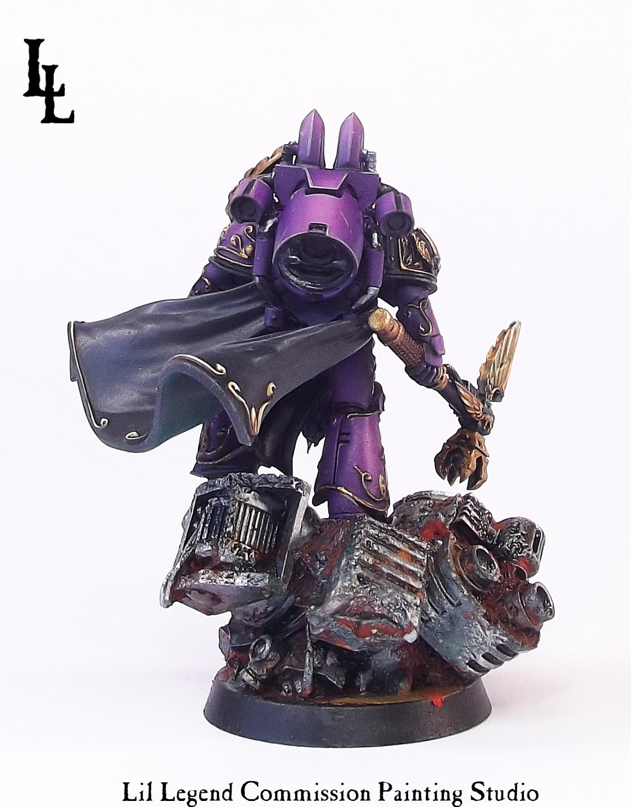 Eidolon Lord Commander of the Emperor's Children Commission ~ LilLegend Commission Painting Studio