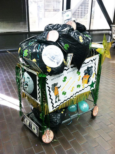 2011 UAA Homecoming: Sneak preview of a Shopping Cart Parade entry