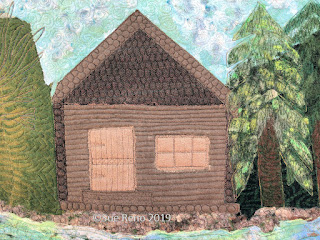 In Dreams I Slept in a Cabin, by Sue Reno, detail 1
