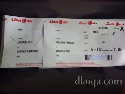 lembar tiket