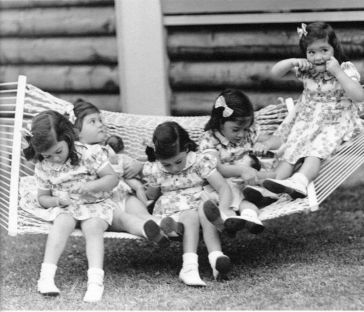 The Dionne Quints  The first quintuplets known to have survived infancy that became a sideshow attraction  1930 1970 - 98