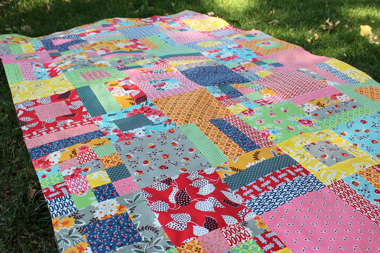 the red pistachio: A Finished Quilt Top