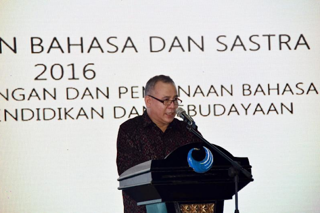 Kepala Badan Pengembangan dan Pembinaan Bahasa (Badan Bahasa) Kementerian Pendidikan dan Kebudayaan (Kemdikbud), Dadang Sunendar Kepala Badan Pengembangan dan Pembinaan Bahasa (Badan Bahasa) Kementerian Pendidikan dan Kebudayaan (Kemdikbud), Dadang Sunendar