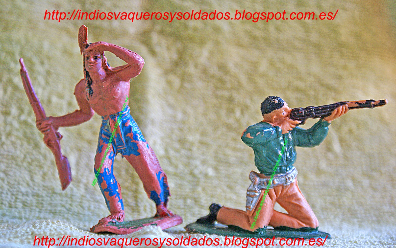 Vaquero e indio de Jecsan Indio y vaquero de Jecsan