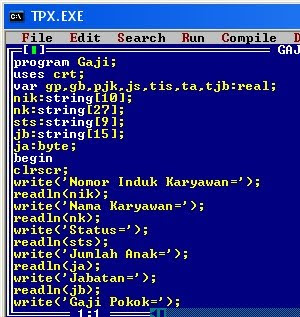 Contoh Program Sederhana Pascal | Fama Gulz