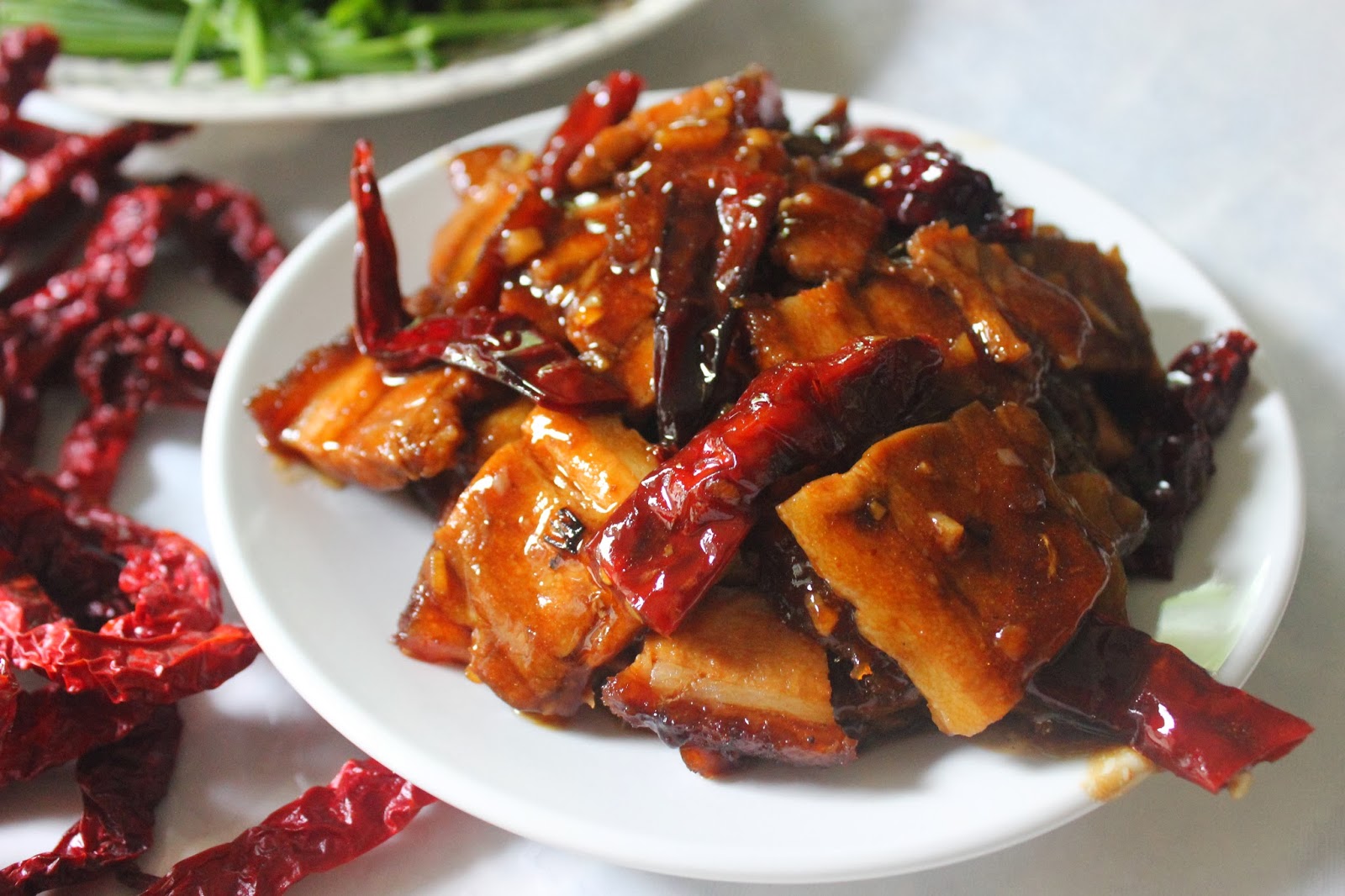 The Morning After STIR FRY PORK BELLY WITH DRIED CHILLI