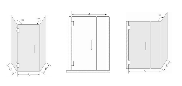 types of shower doors