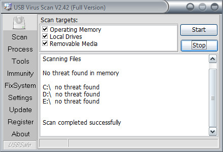 USB Virus Scan 2.43 Full version USB Virus Scan Download!