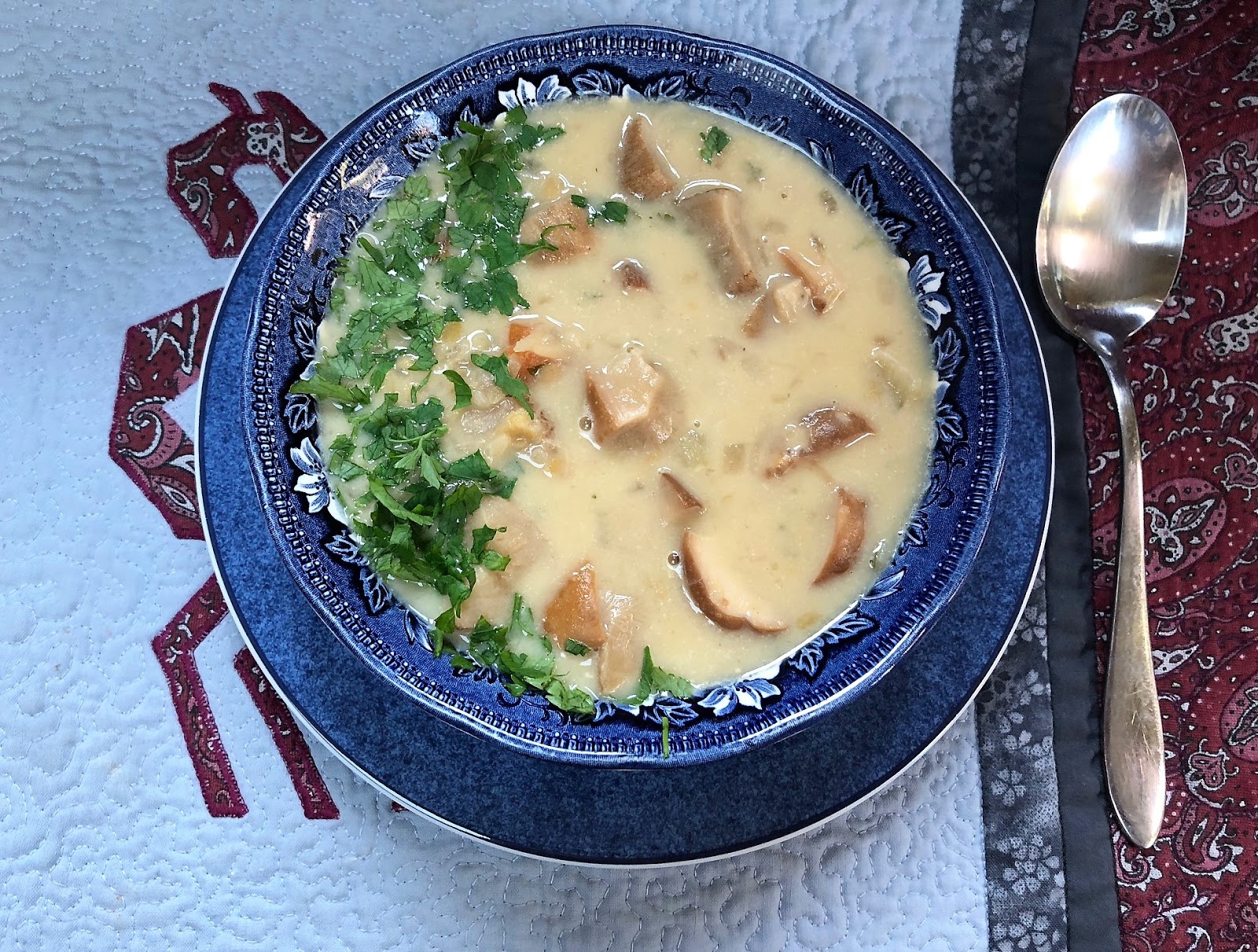 Chez Maximka Porcini mushroom soup